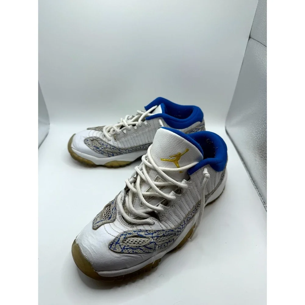 Air‎ Jordan 11 Retro GS 306006-172 Kids 6 Sneaker White Argon Blue Leather Shoes